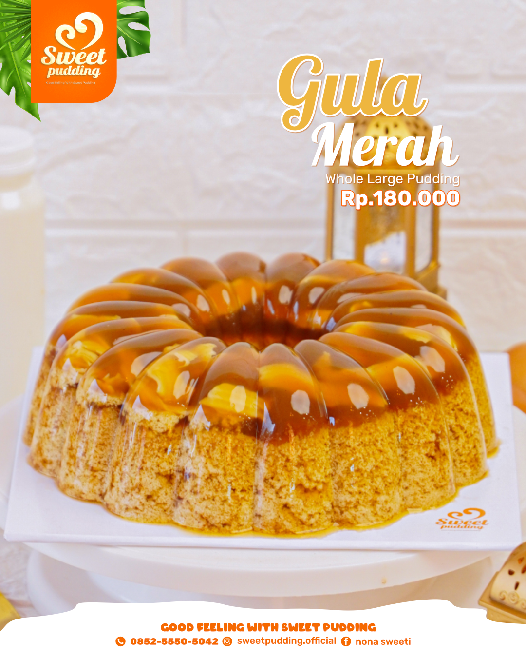 puding gula merah yang di sukai