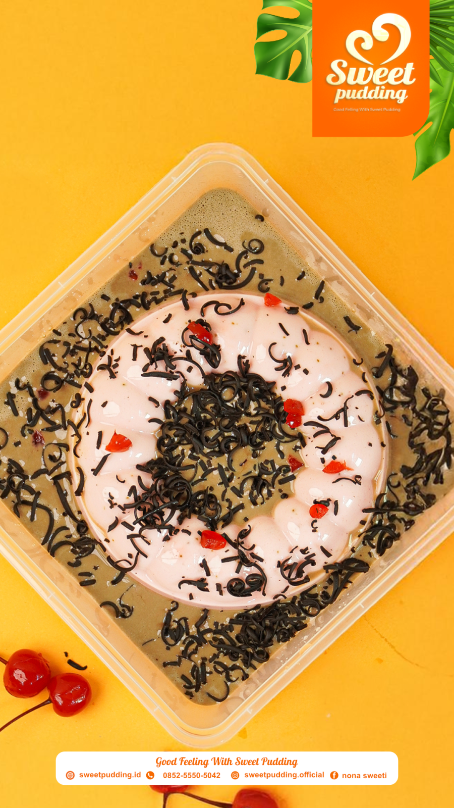 puding stawberry matcha